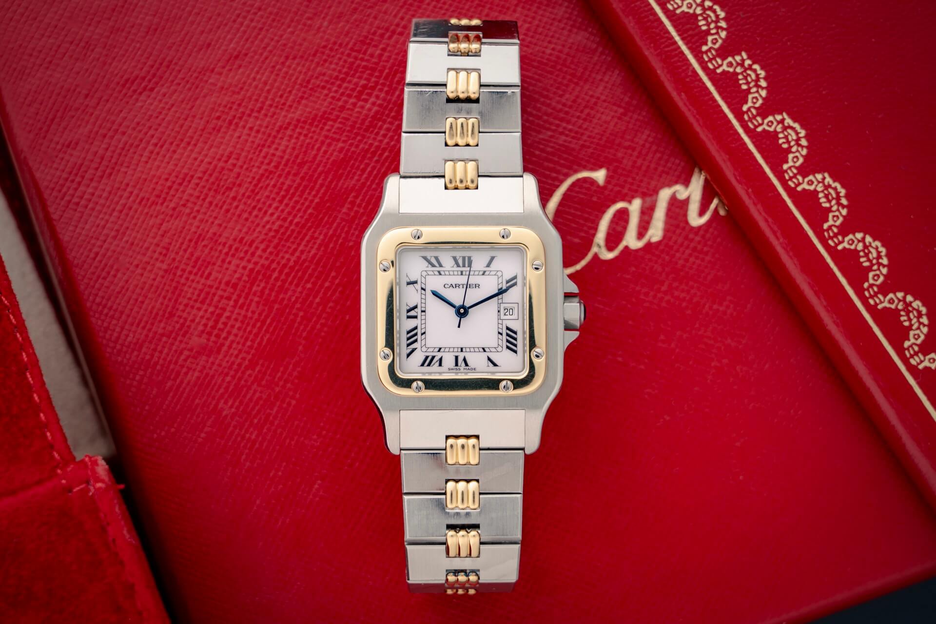 Cartier Santos Carrée 2961 ‘Godron’