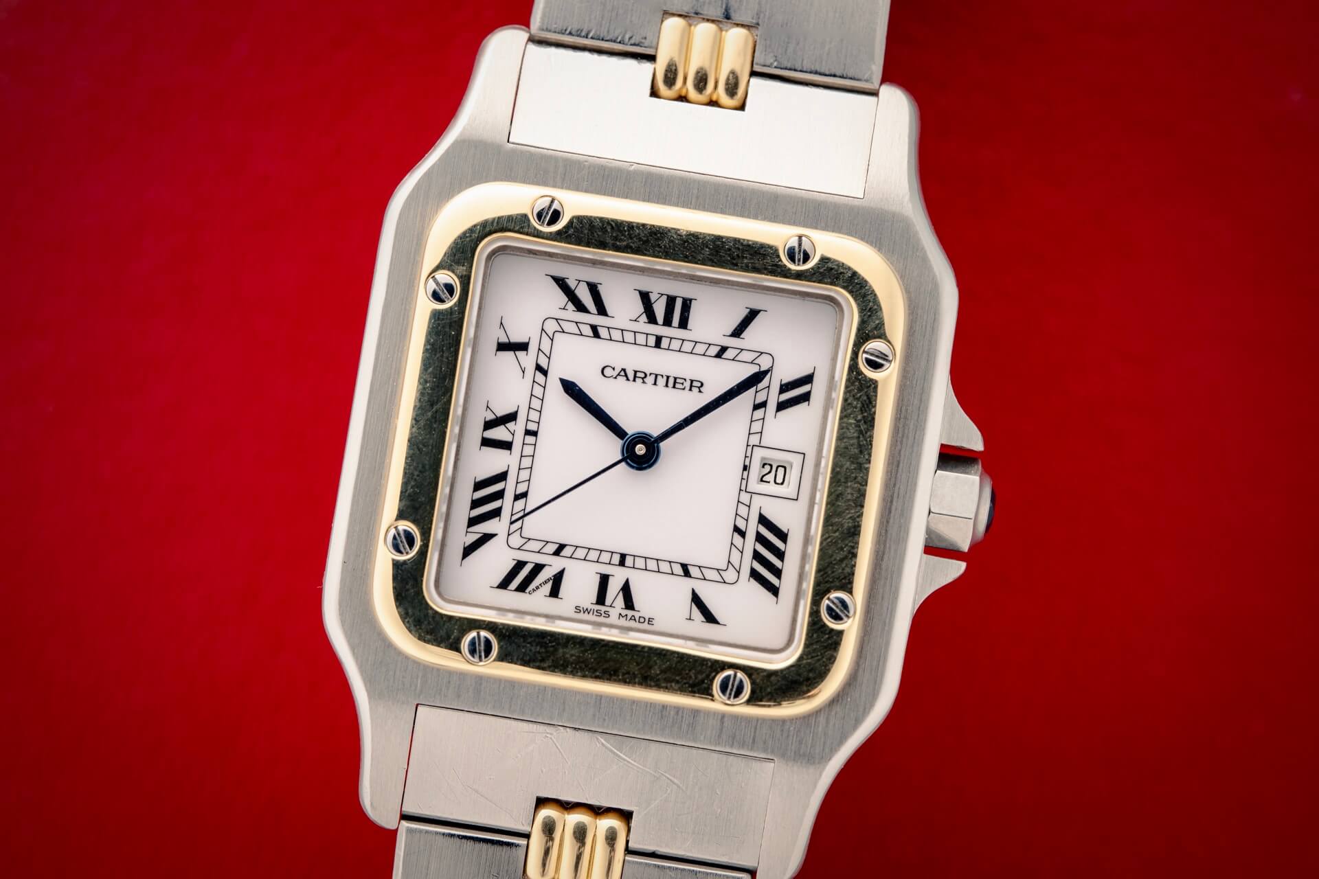 Cartier Santos Carrée 2961 ‘Godron’