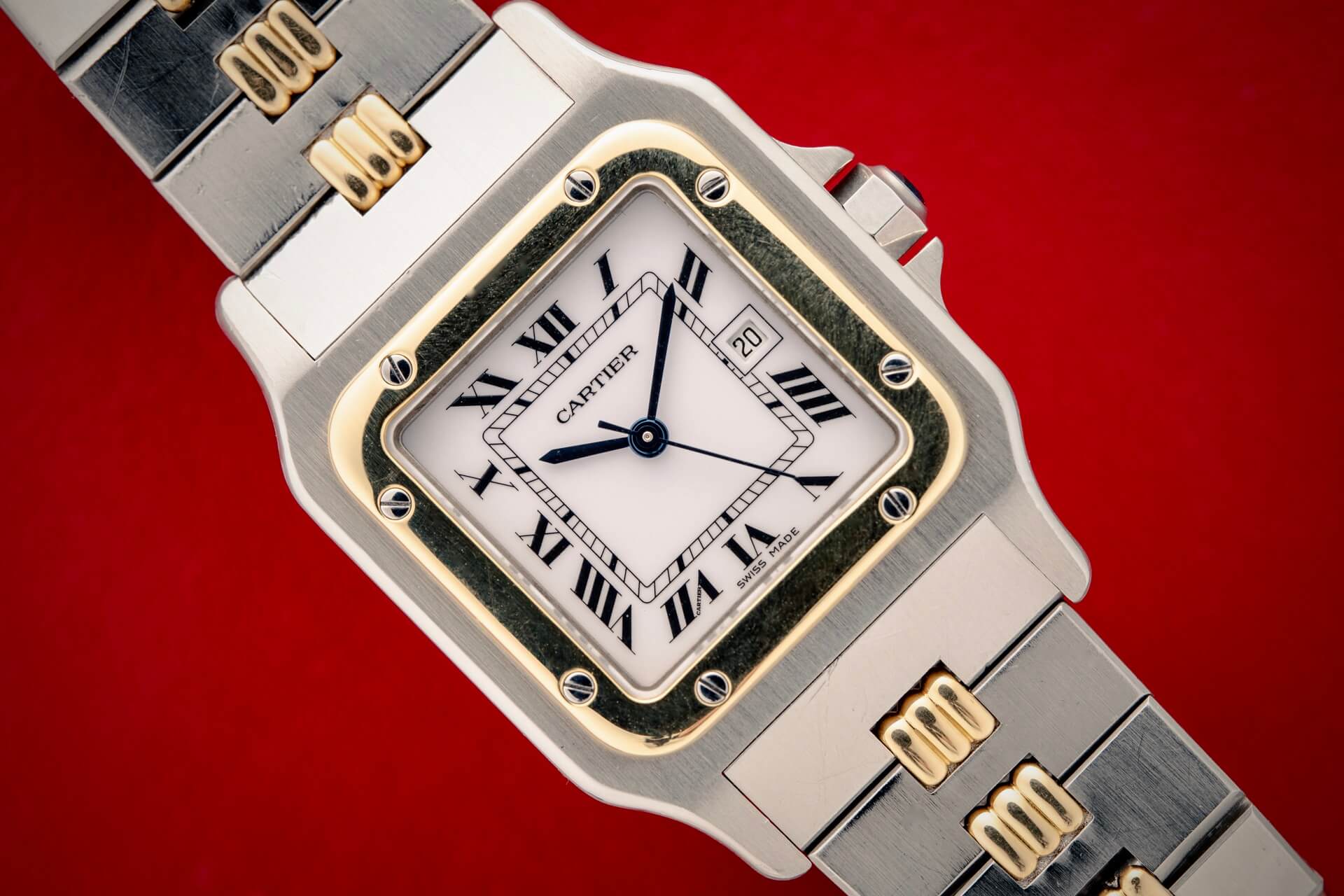 Cartier Santos Carrée 2961 ‘Godron’