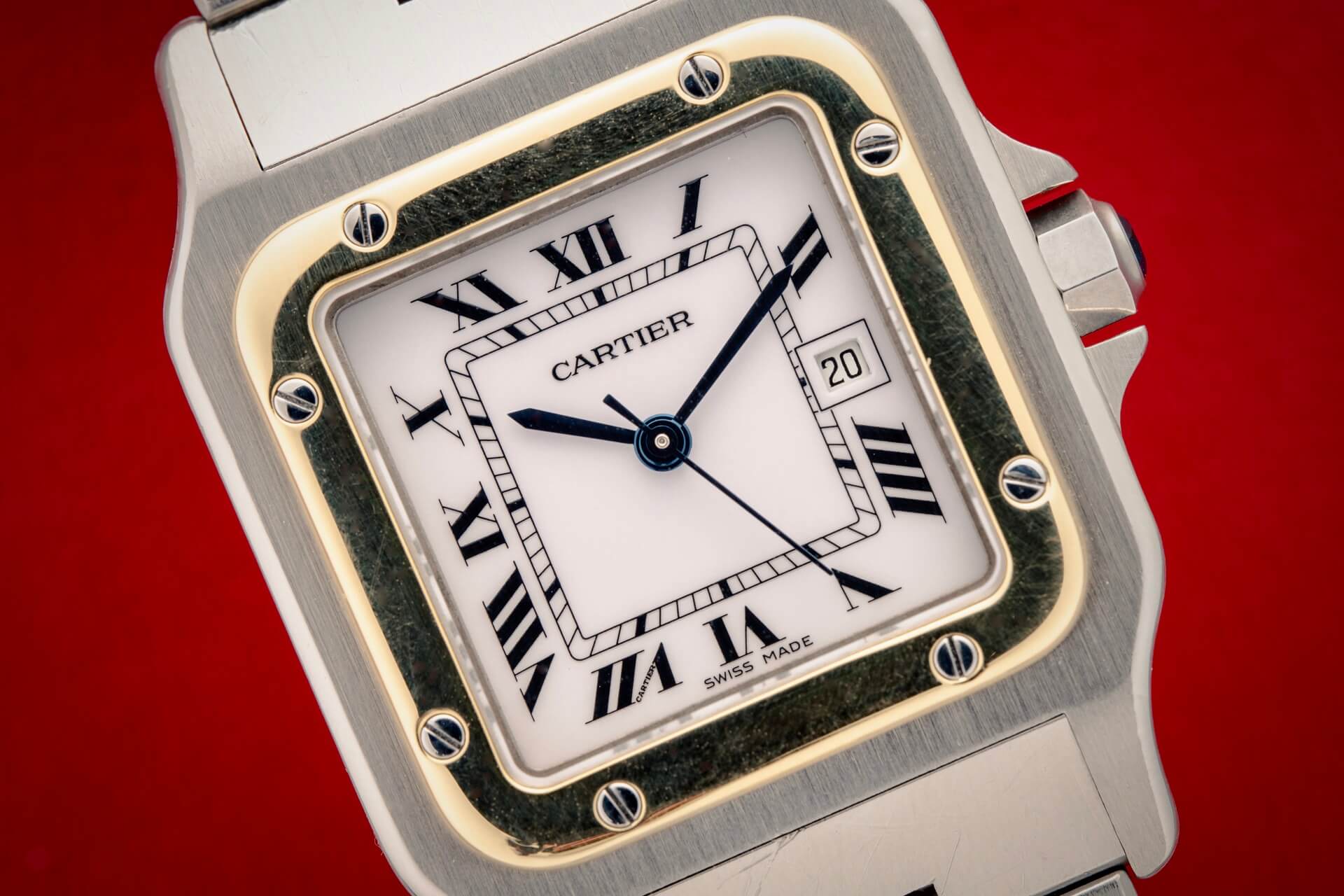 Cartier Santos Carrée 2961 ‘Godron’