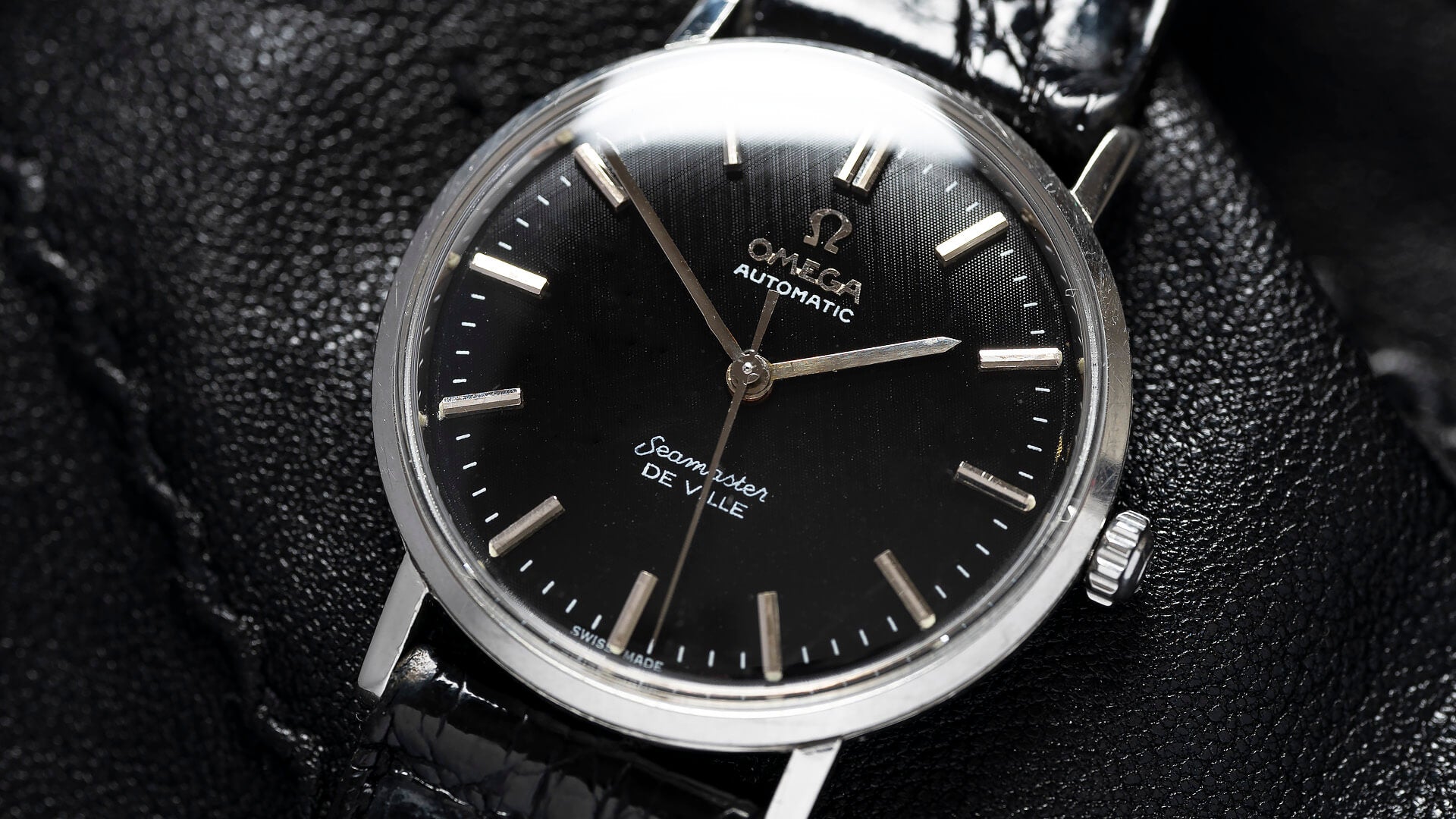 Omega Seamaster Black Textured Dial