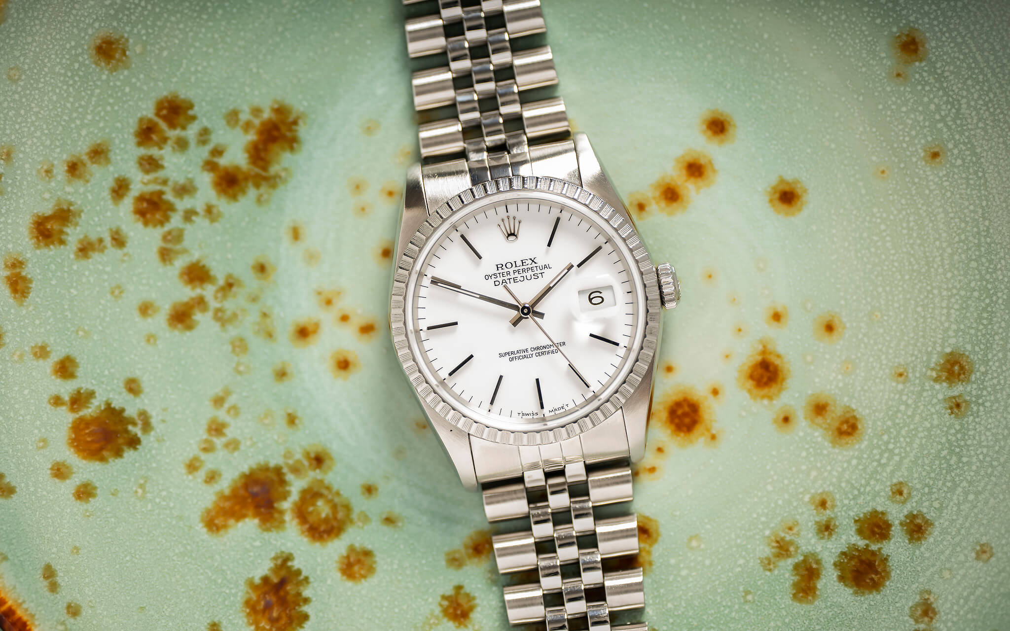 Rolex Datejust Ref. 16220 'Porcelain Dial'