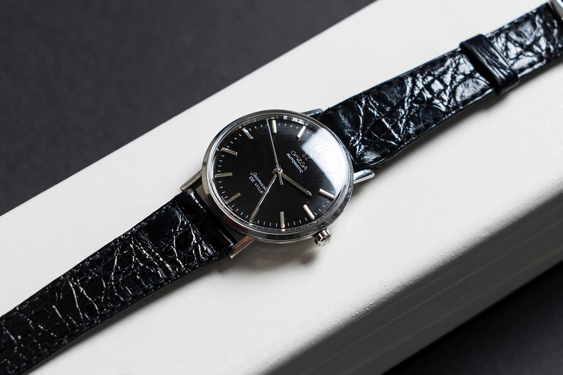 Omega Seamaster Black Textured Dial