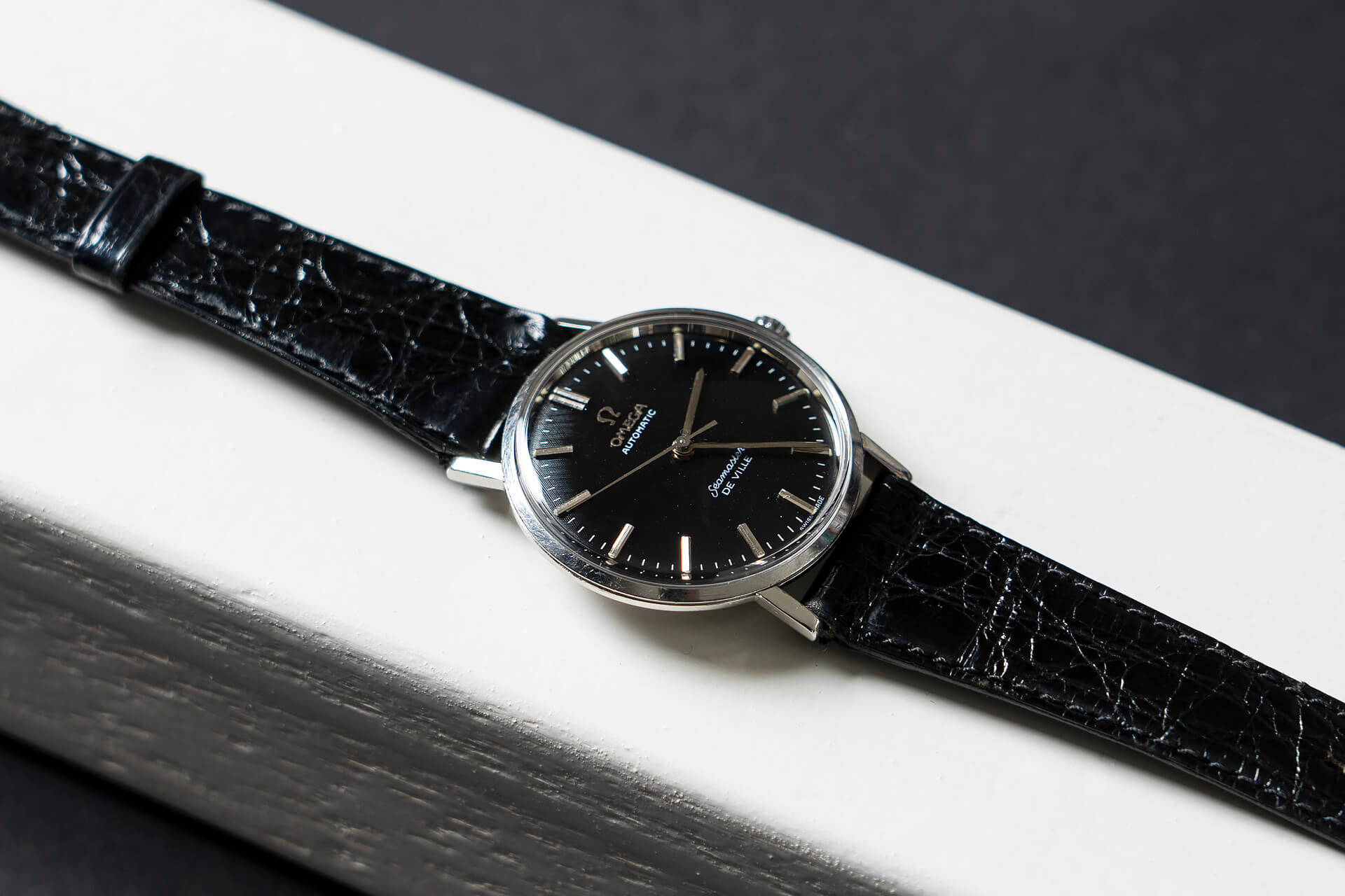 Omega Seamaster Black Textured Dial