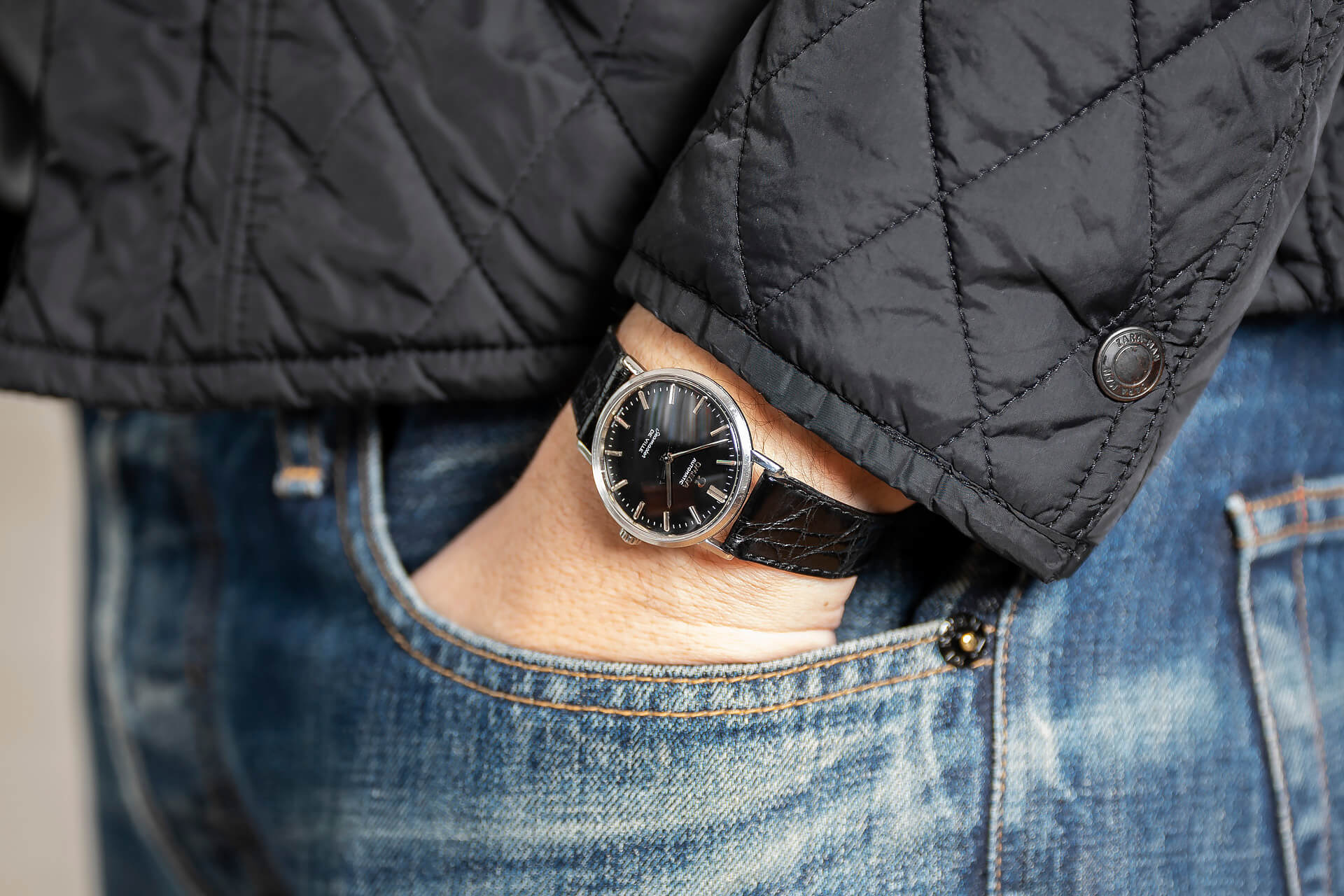 Omega Seamaster Black Textured Dial