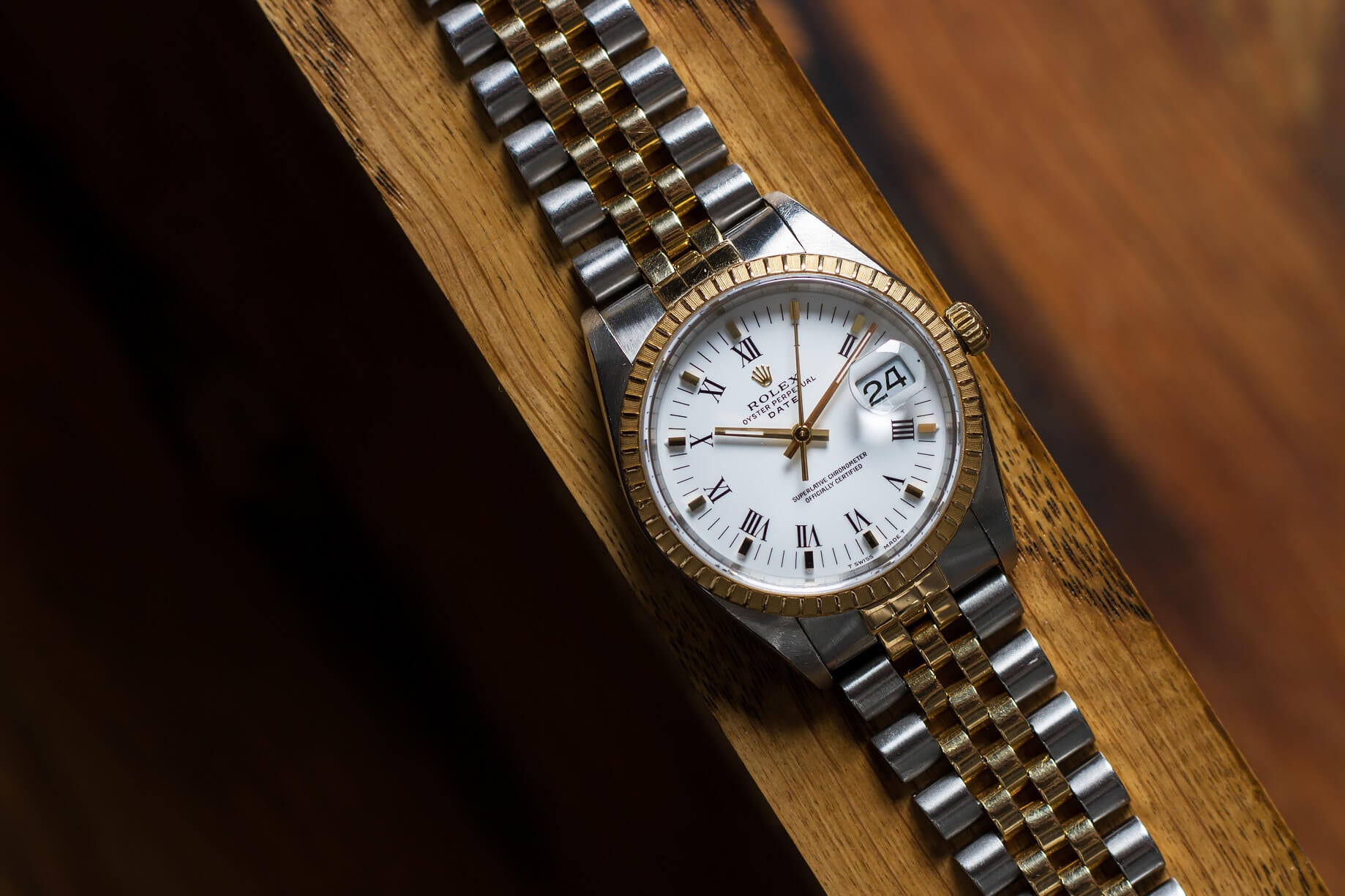 Rolex Date 15233 Porcelain Dial