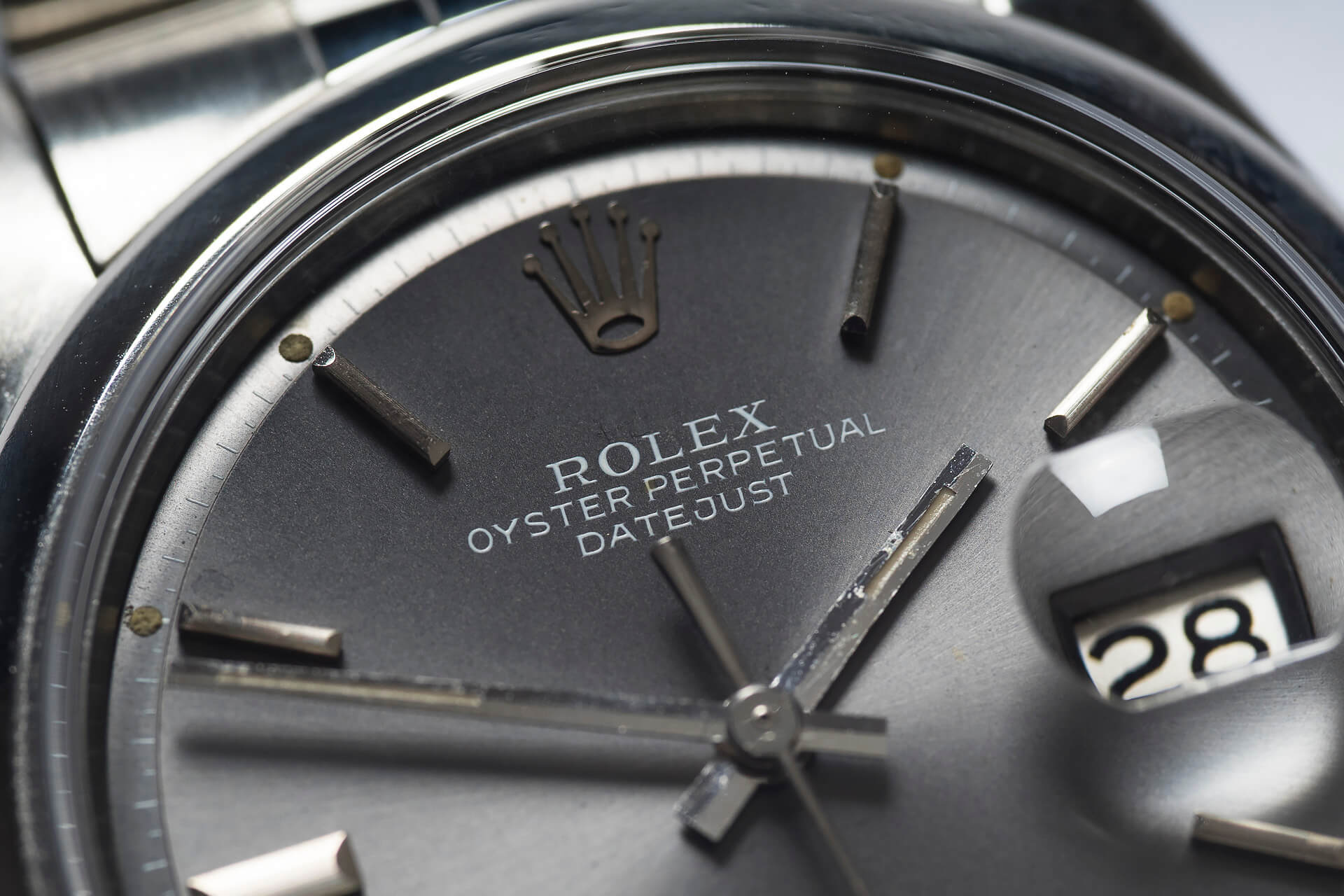 ROLEX DATEJUST 1600 GREY DIAL