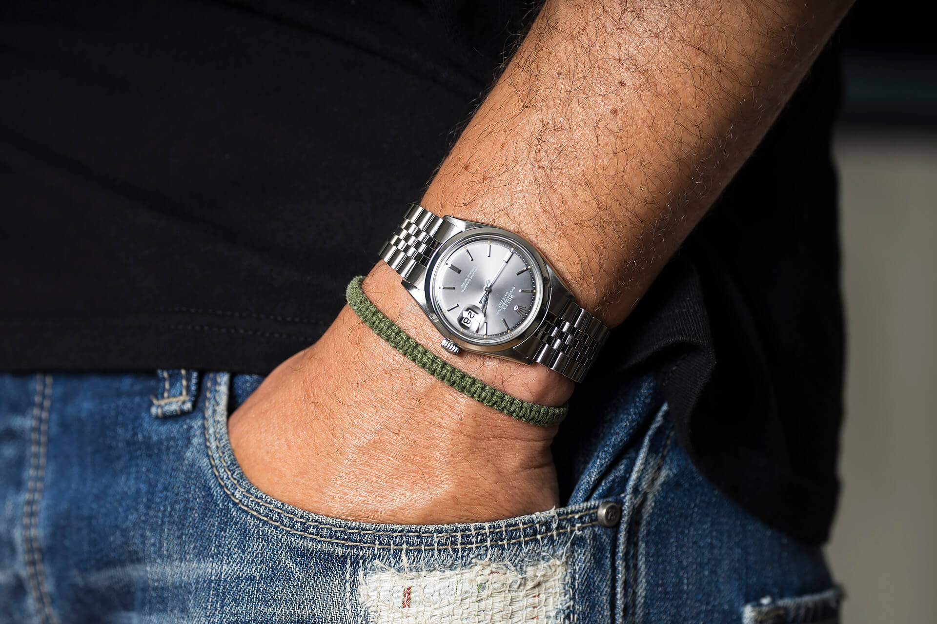 ROLEX DATEJUST 1600 GREY DIAL