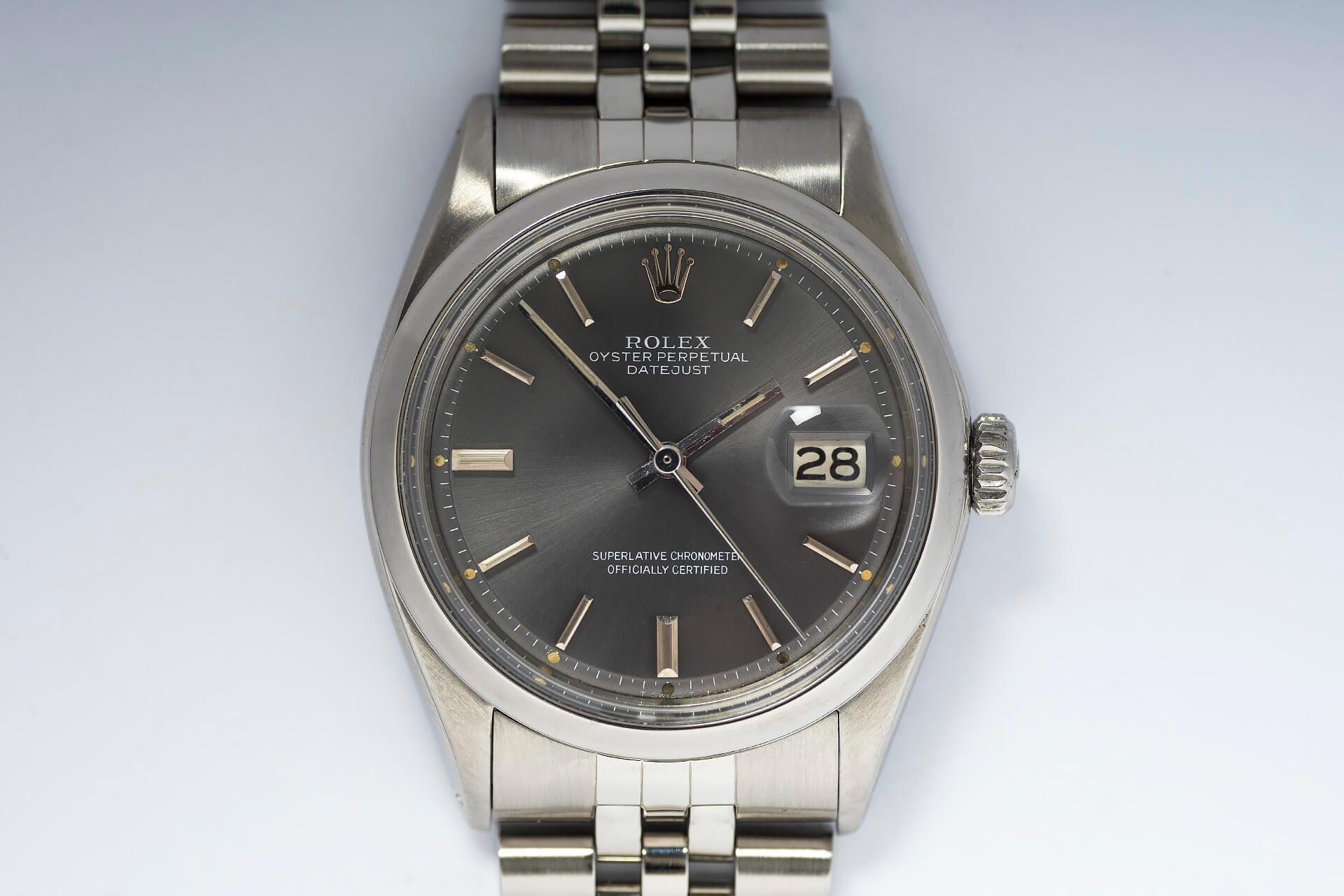 ROLEX DATEJUST 1600 GREY DIAL