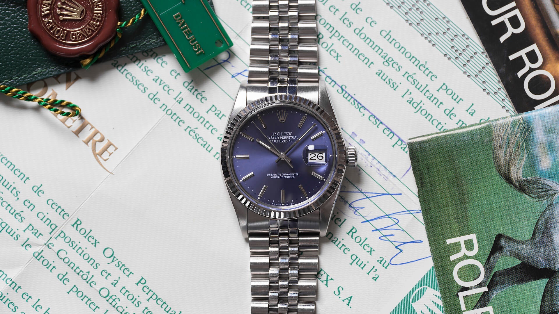 ROLEX DATEJUST BOX & PAPERS 16014