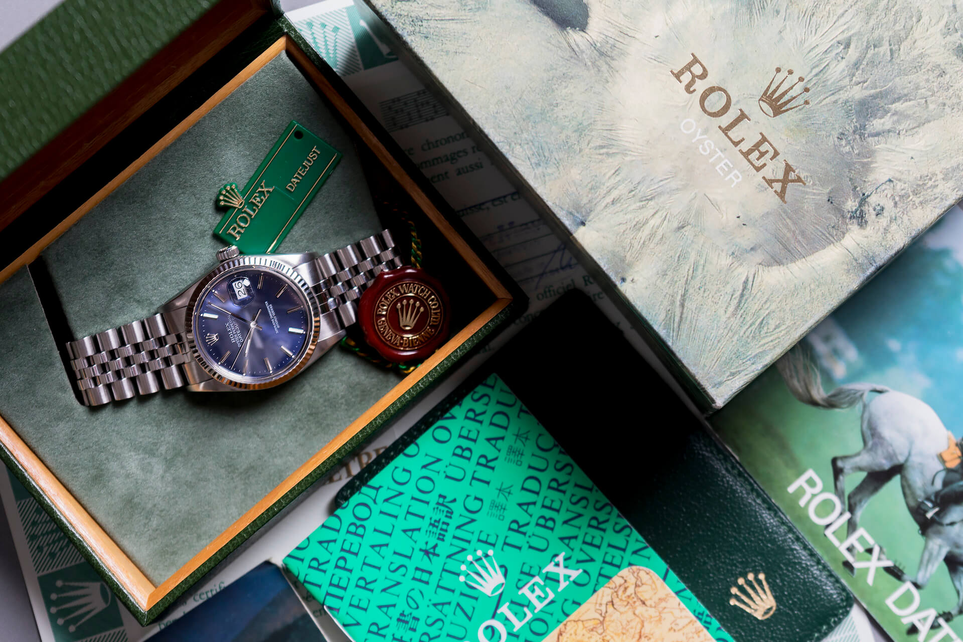 ROLEX DATEJUST BOX & PAPERS 16014