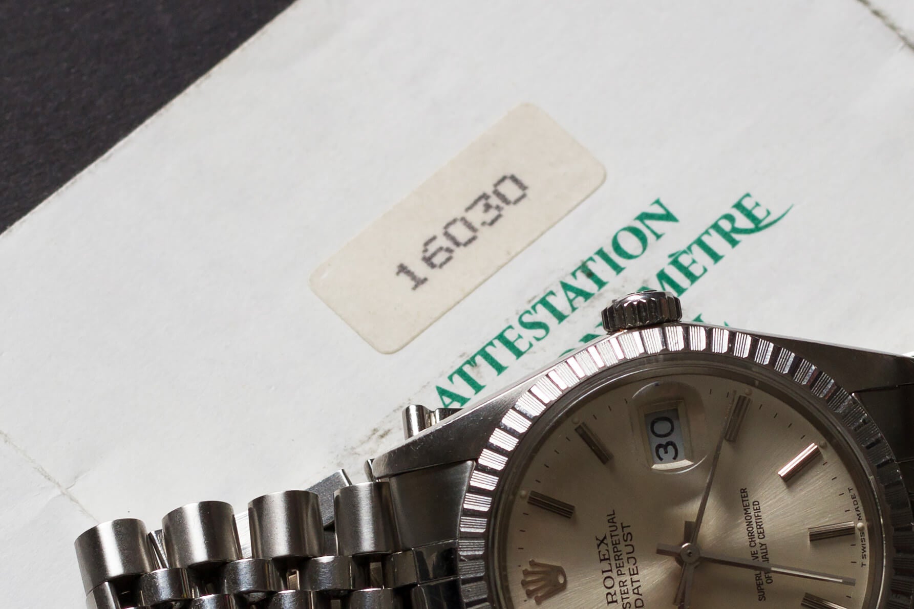 Rolex Datejust 16030 w. Papers
