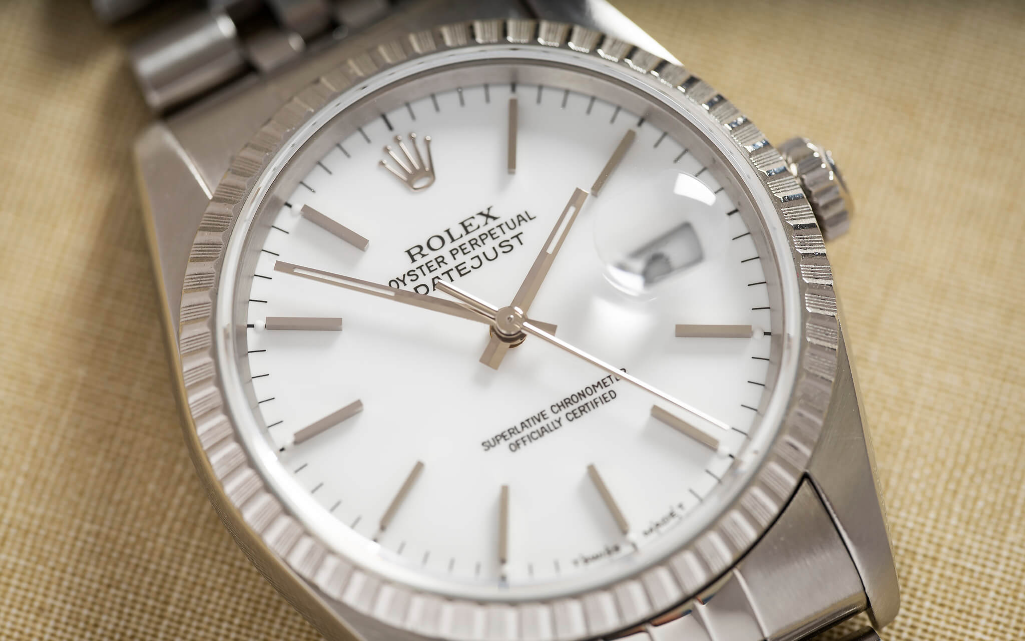 Rolex Datejust Ref. 16220 'Porcelain Dial'