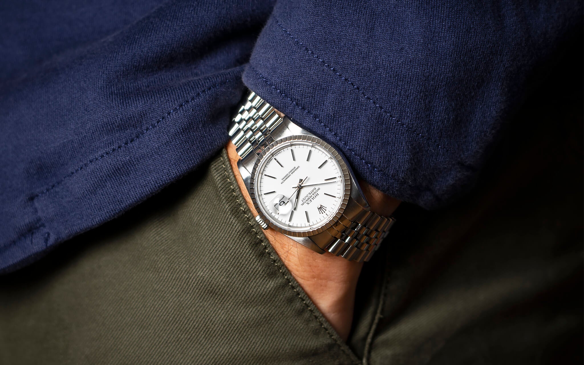 Rolex Datejust Ref. 16220 'Porcelain Dial'