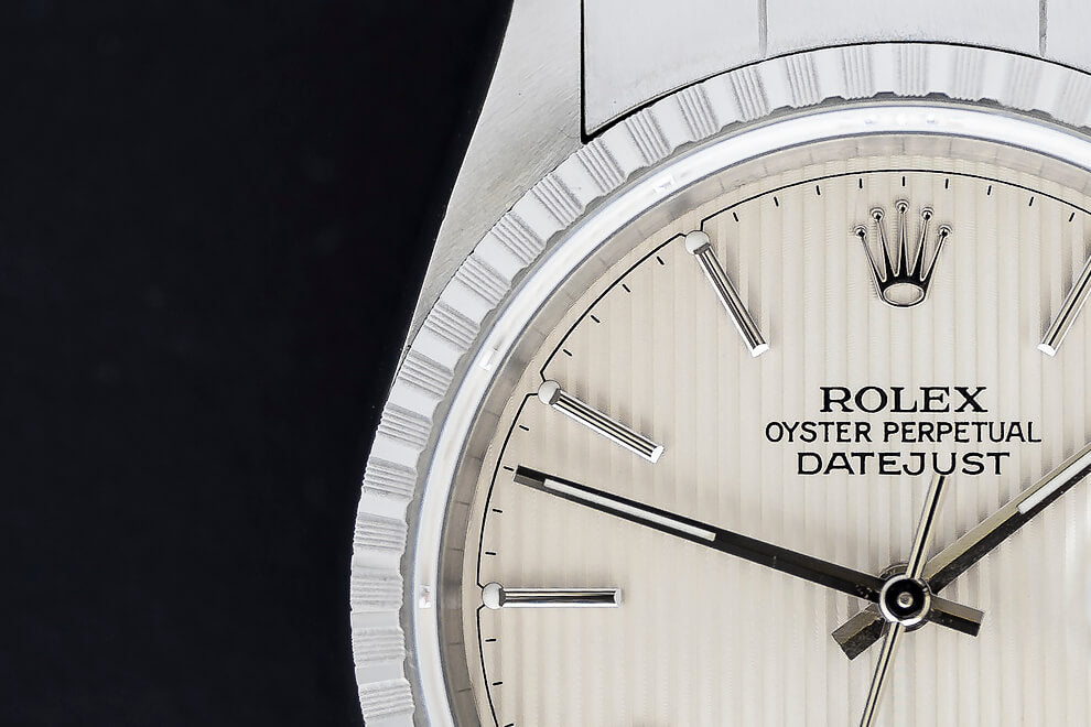 Rolex Datejust Champagne 'Tapestry' Dial