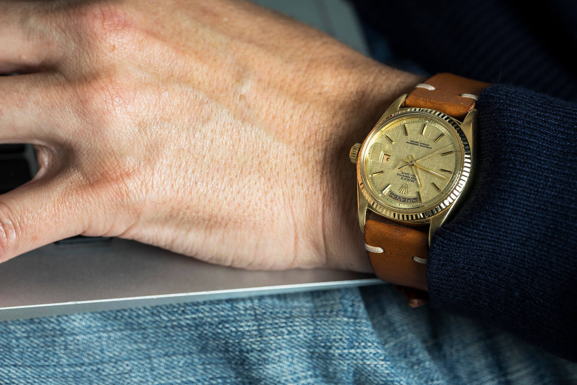 ROLEX DAY-DATE LINEN DIAL