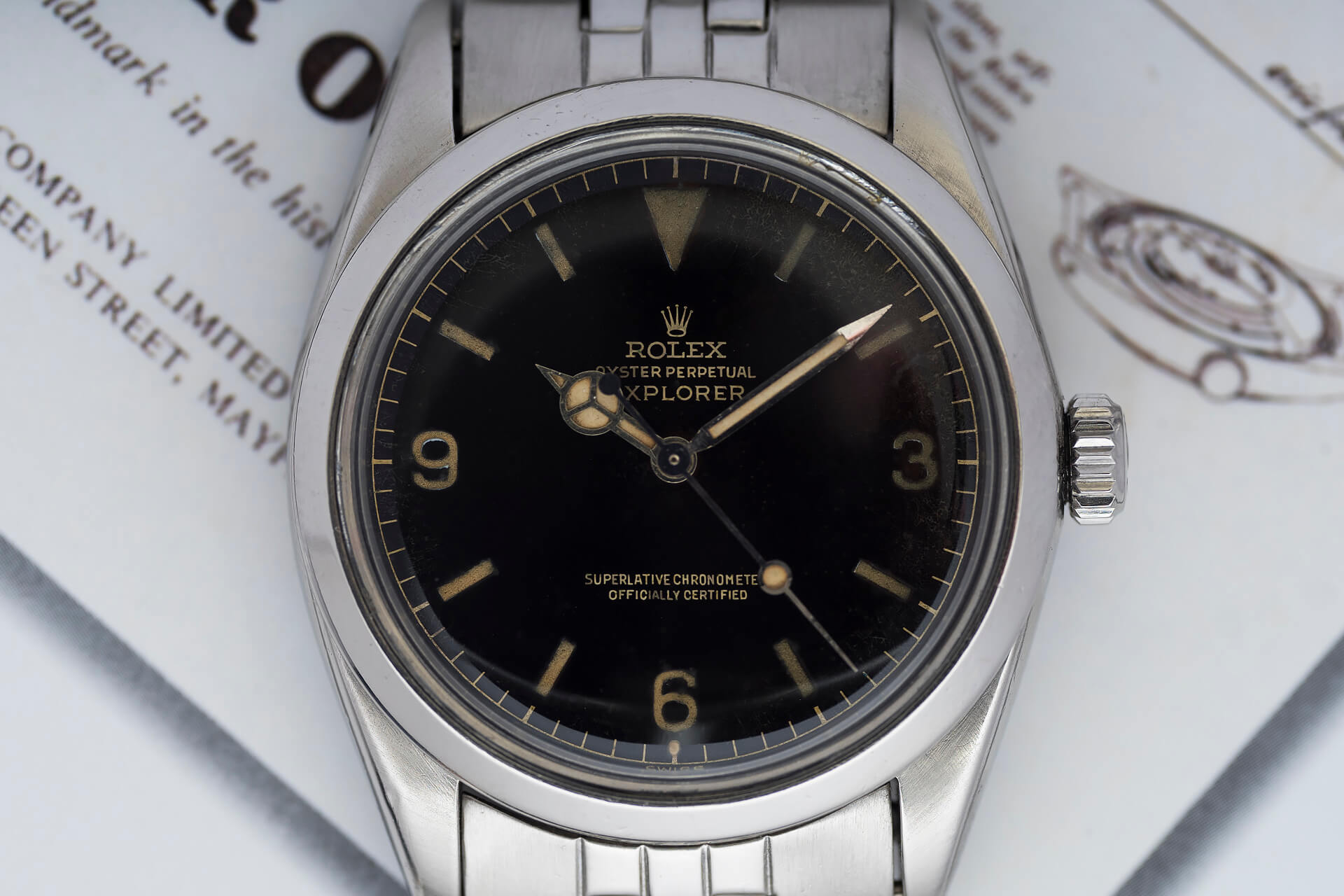 Rolex Explorer 1016 'Gilt Exclamation' Dial