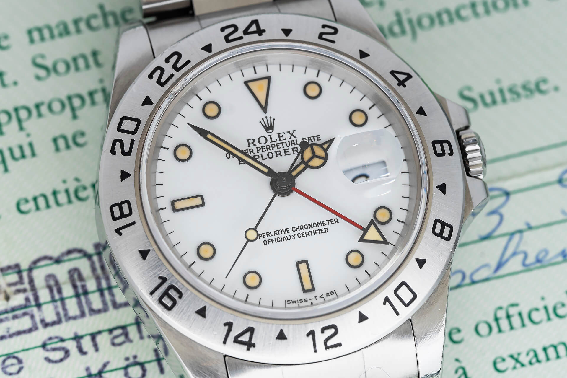 Rolex Explorer II 16570 'Chicchi Di Mais' B&P