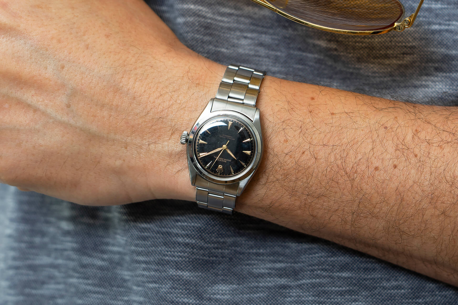 Rolex Oyster Perpetual reference 6084-0 'OCC Gilt Dial'