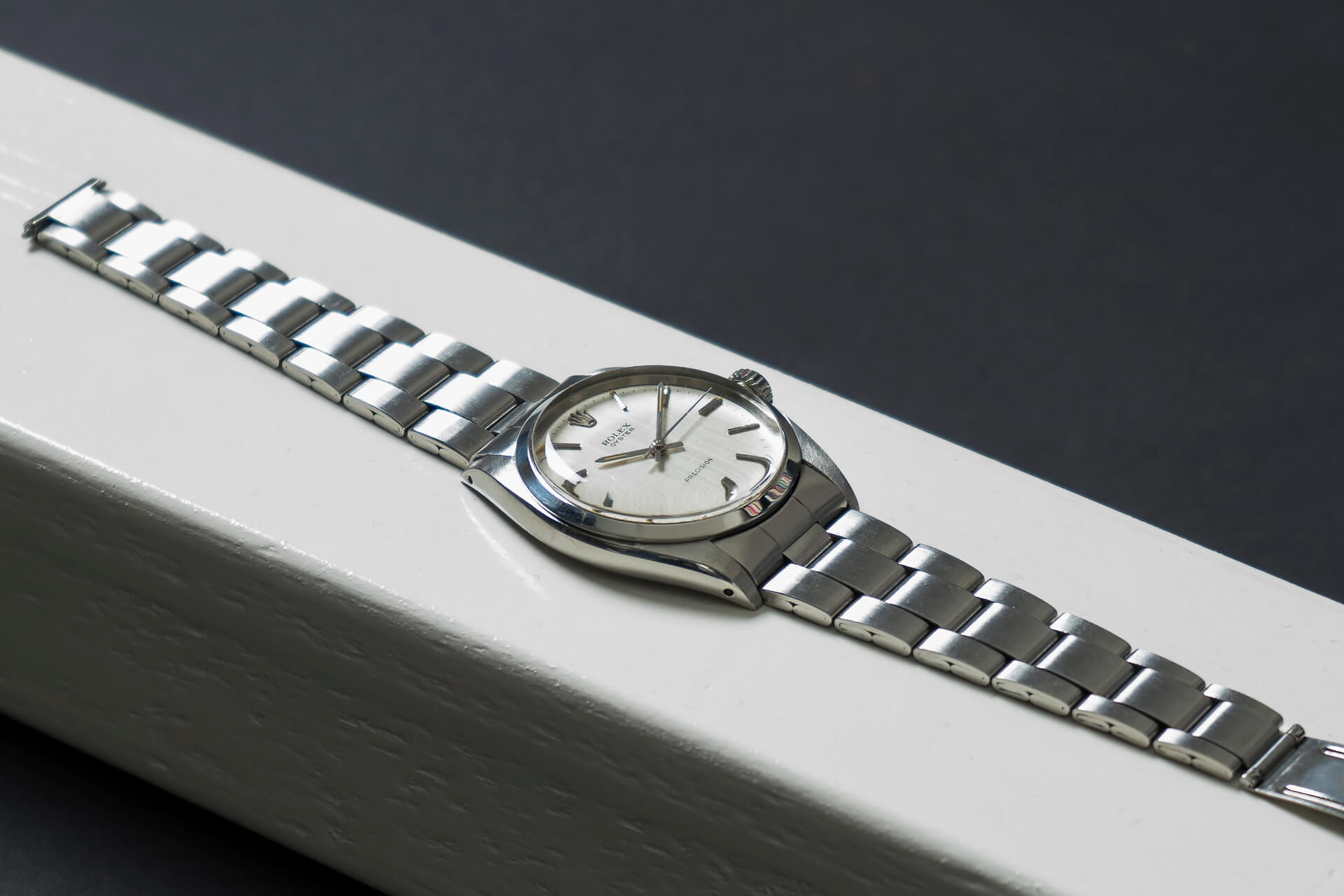 Rolex Oyster Precision 'Linen Dial' B&P