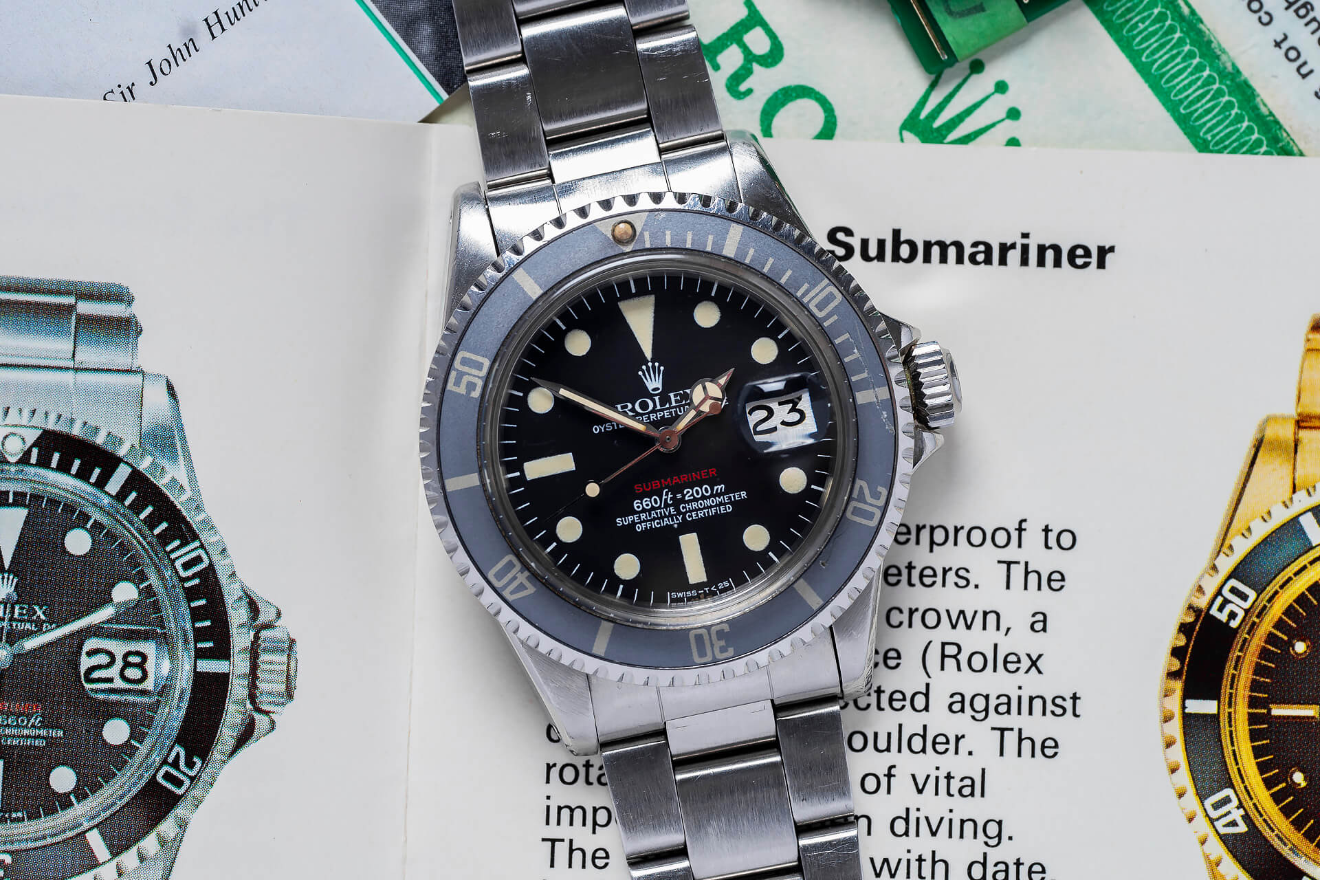 Rolex Submariner 1680 'Red Sub' B&P