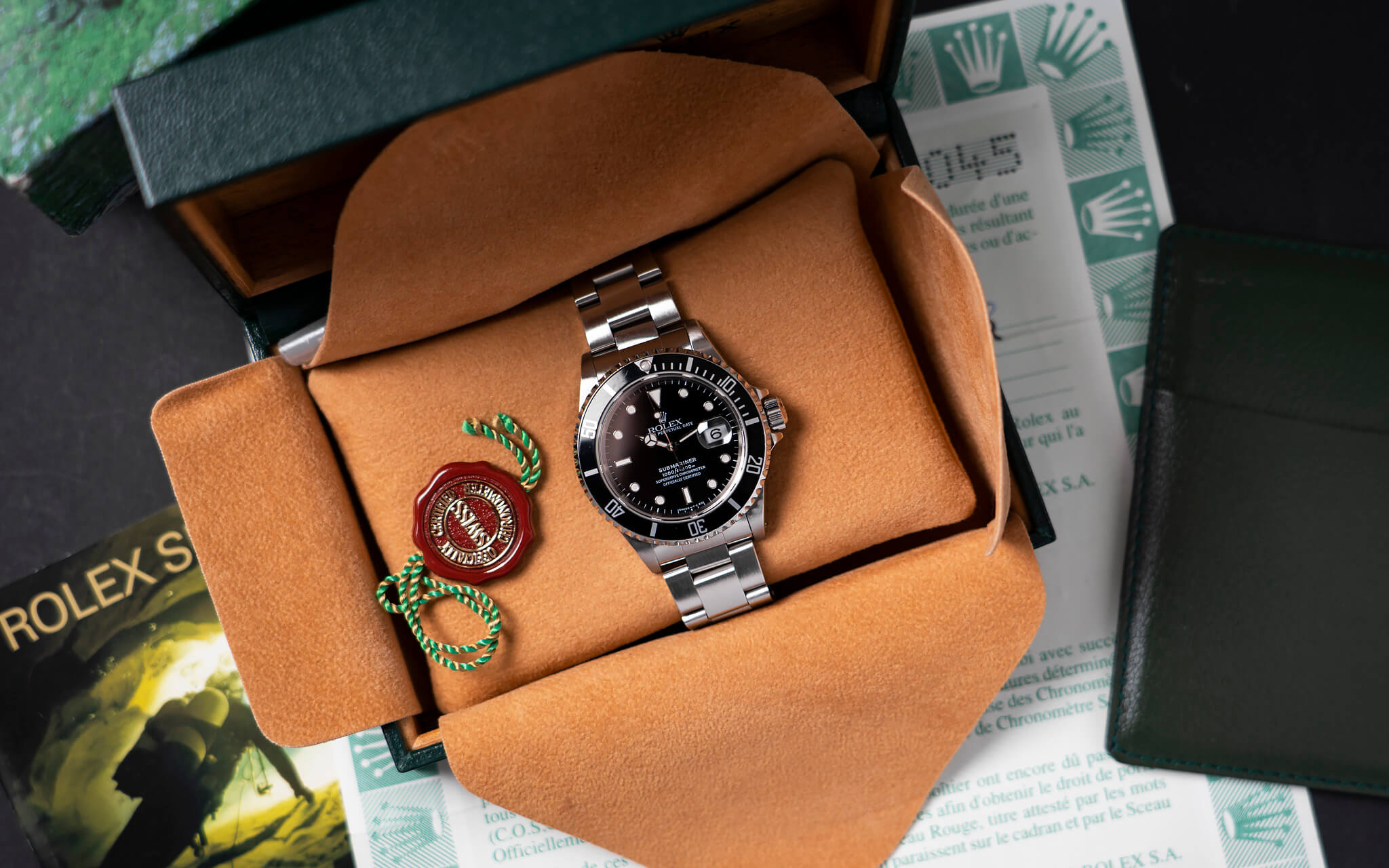 ROLEX SUBMARINER 16610 B&P