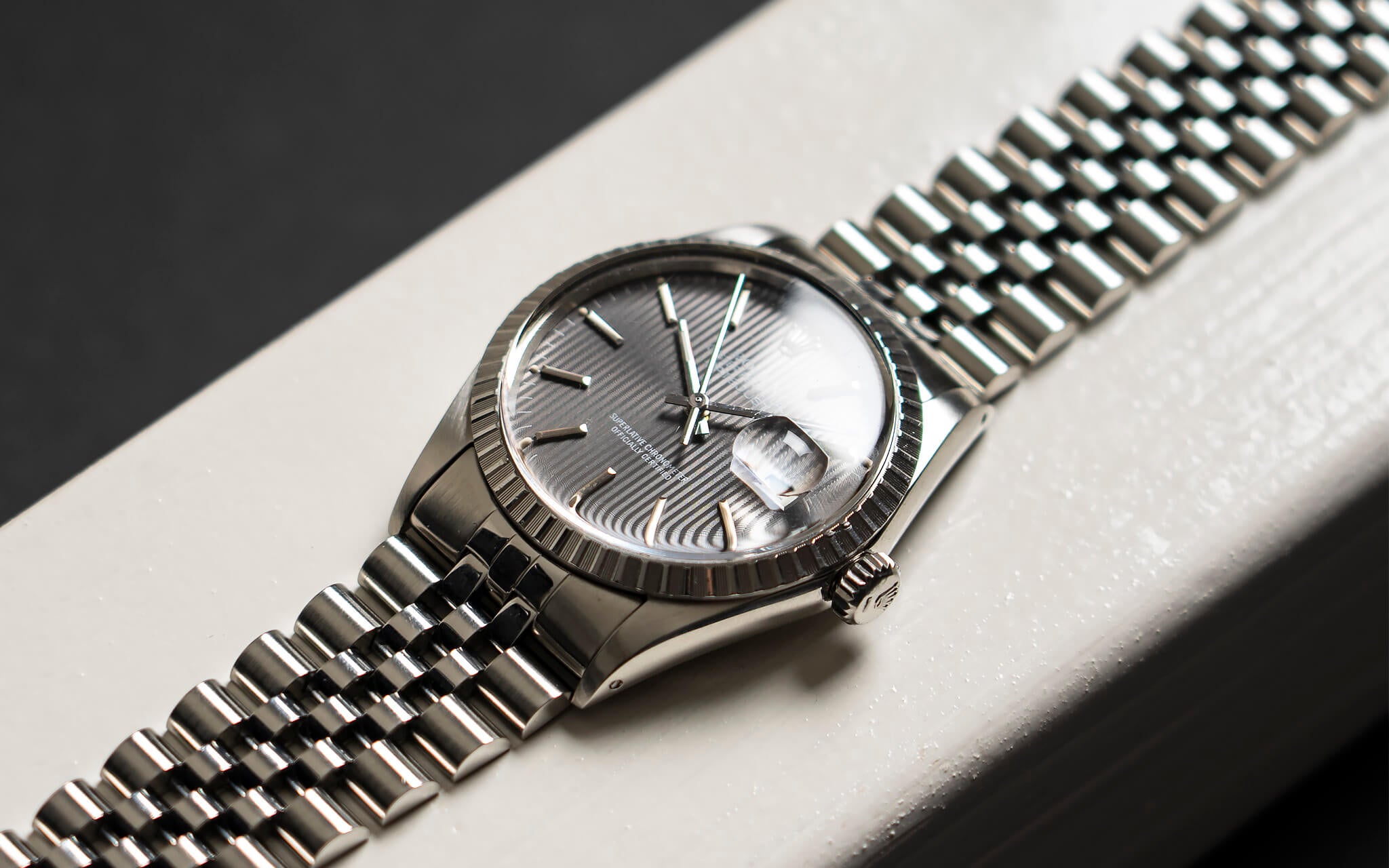 Rolex Datejust Ref. 16030 'Grey Tapestry' B&P