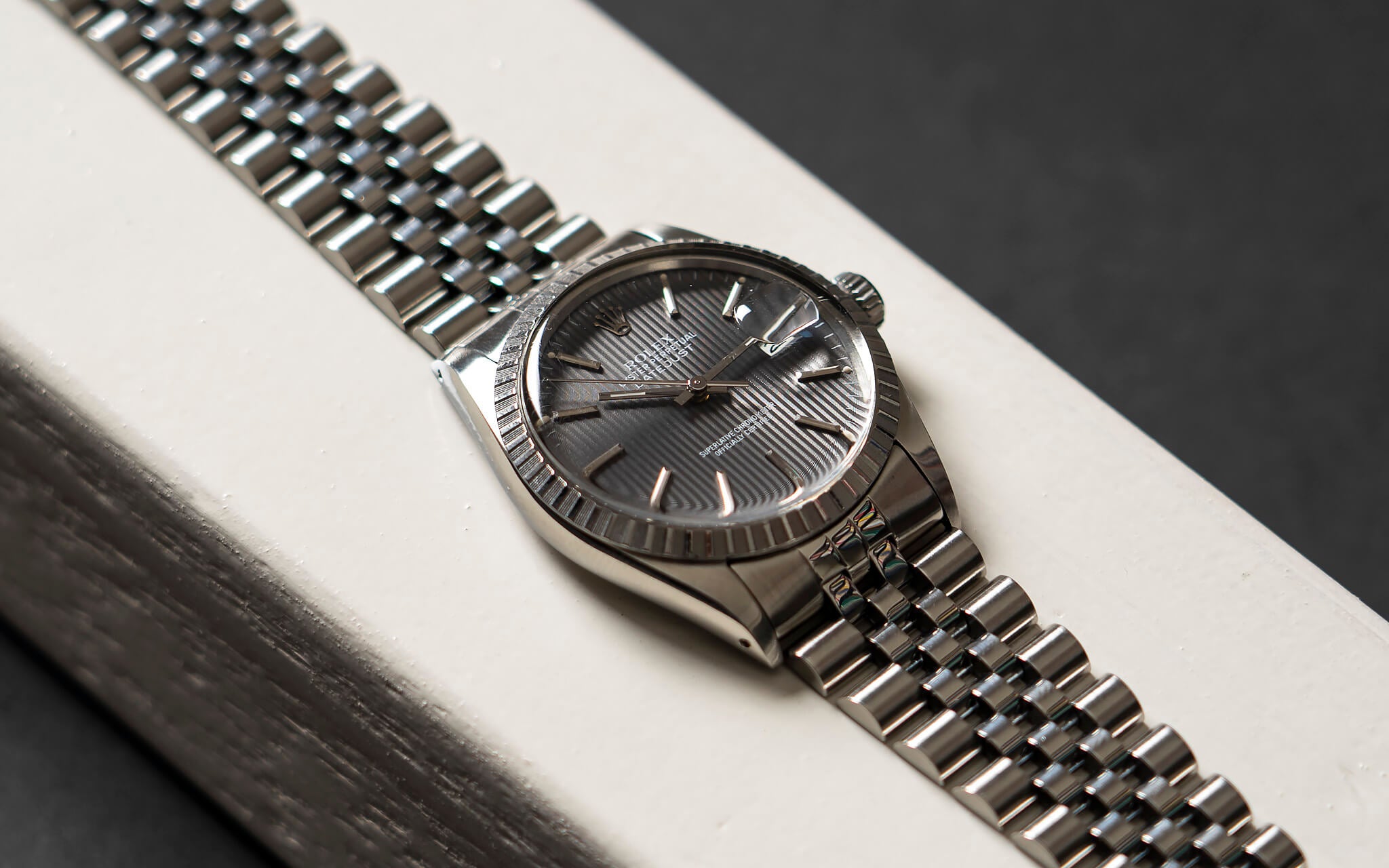 Rolex Datejust Ref. 16030 'Grey Tapestry' B&P