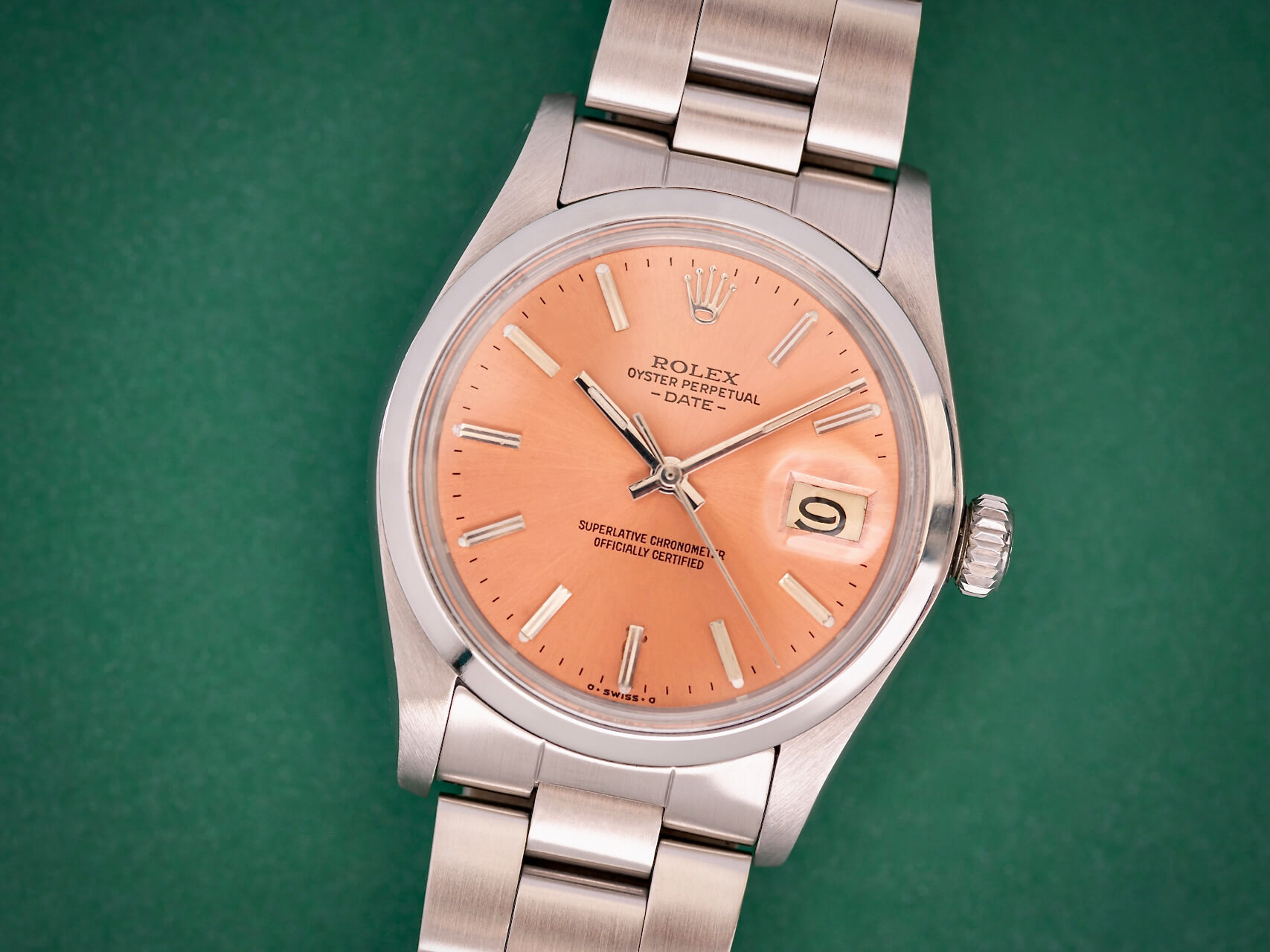 rolex day date salmon dial